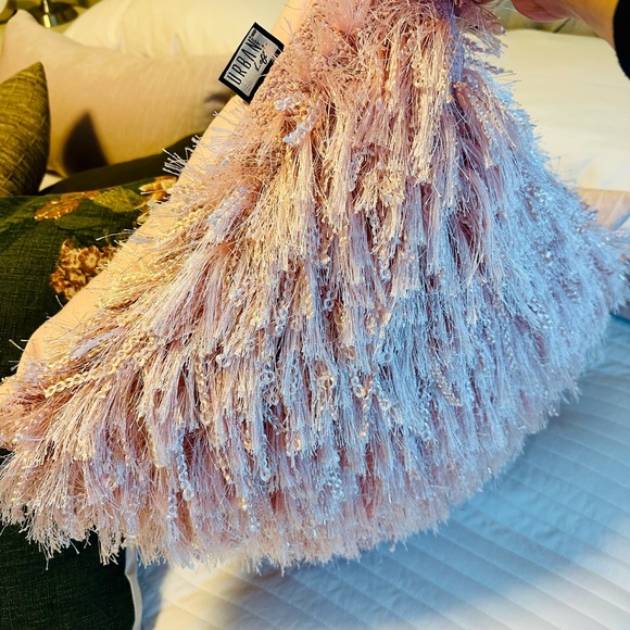 Shaggy Pink Throw Pillow - Picture 8 of 8